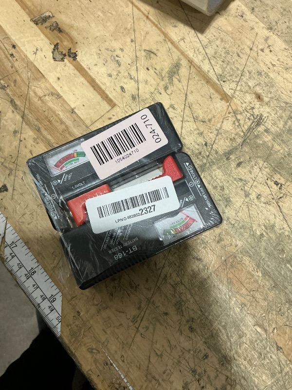 Photo 1 of 2 Pack Battery Tester, Universal Battery Checker for AA/AAA/C/D / 9V / 1.5V Button Cell Batteries Household Battery Life Level Testers Power Monitor Meter (Requires No Battery for Operation)