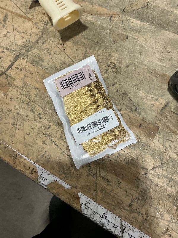 Photo 1 of 20pcs 3.7 Inch Mini Tiny Craft Tassels Soft Elegant Handmade Silky Floss Tassels with Cord Loop for Keychain Earring, Jewelry Making, Graduation, Bookmarks, Gift Tag DIY Craft Projects (Gold)