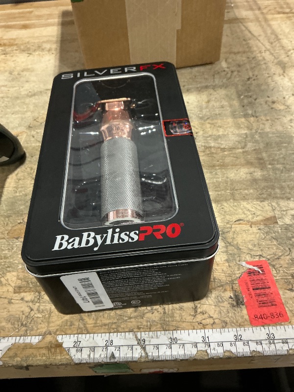 View 2 of **SHOWS SIGNS OF HEAVY USAGE *** BaBylissPRO Barberology Hair Trimmer for Men FX788 SILVERFX Professional Lithium Trimmer