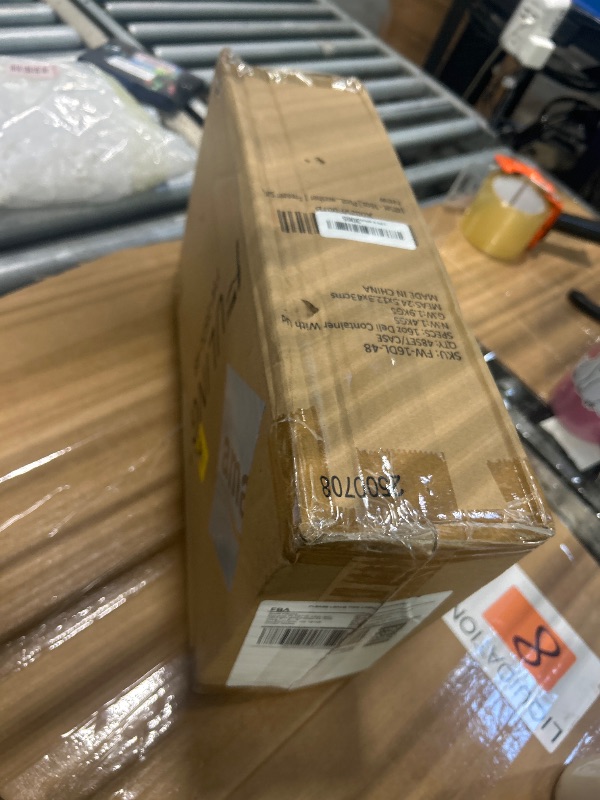 Photo 1 of [48Set - 16oz.] Plastic Deli Food Storage Containers With Plastic Lids, Disposable togo containers for soup, Meal Prep, Slime | BPA Free | Stackable | Leakproof | Microwave | Dishwasher | Freezer Safe