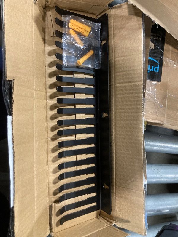 Photo 1 of 19 Slots Wall mountable Cable Hanger and Organizer,Cable Holder,Cable Organizer Studio Storage,Slots Width from 5.5 to 9.5mm for Cord Management Rack