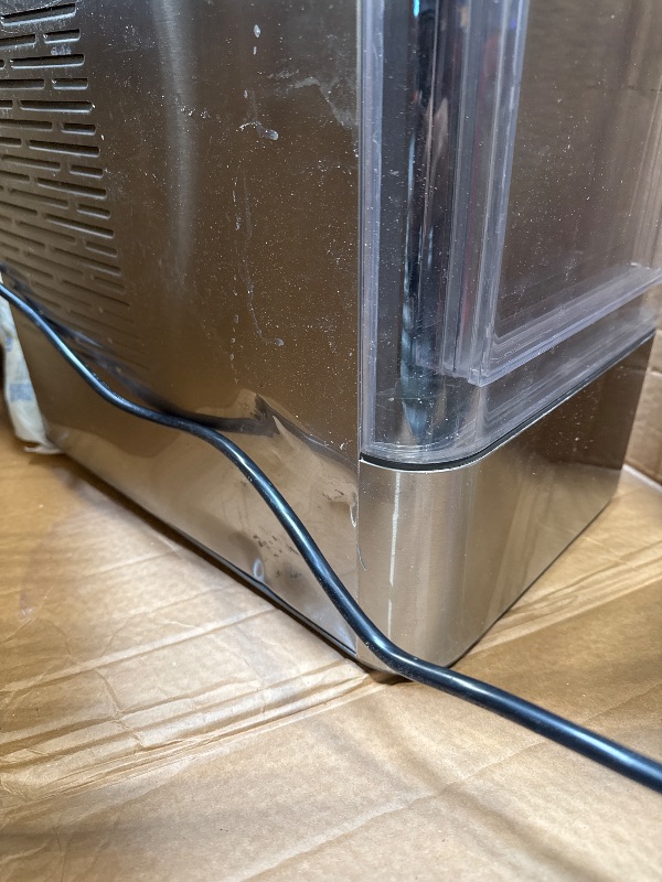 Photo 1 of ** VERY USED / TESTED FUNCTIONA MISSING WATER TANK / A HAVE DENT  / TURNS ON PERFECTLY ****** Profile Opal 2.0 XL with 1 Gallon Tank, Chewable Crunchable Countertop Nugget Ice Maker, Scoop included, 38 lbs in 24 hours, Pellet Ice Machine with WiFi & Smart