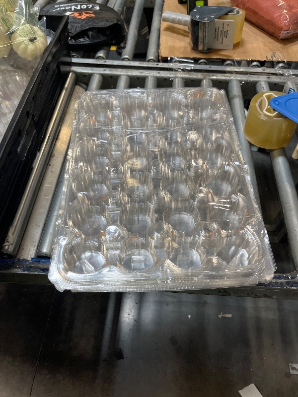 Photo 1 of ** MISSING 10**PYYZHALI 24-Count x 10 Sets Cupcake Boxes with Lids - Disposable Plastic Cupcake Containers & Carrier for 24 Cupcakes, Stackable Dessert Holders for Baking, Parties, Gifting (Rectangular, Clear)