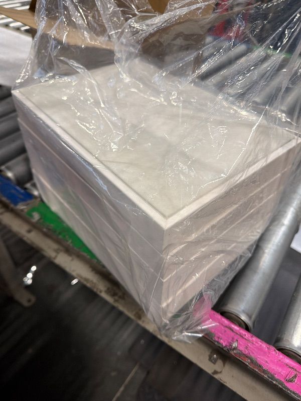 Photo 1 of Vlando Stackable Jewelry Tray - Multipurpose Jewelry Accessories Display Storage and Organizer for Earring Necklace Bracelet Ring, White, Large - 4-Layer 
***The lid is not included.****