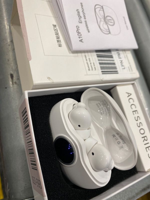 Photo 1 of *Untested*
Wireless Earbuds, Bluetooth 5.3 Headphones HiFi Stereo 50H Playback LED Digital Display Ear Buds with ENC Noise Canceling Headset, IPX7 Waterproof Earphones for Gym/Running/Work