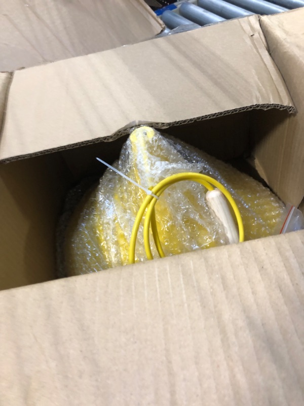 Photo 1 of ***SAME ITEM****Nordic Modern Ceiling Light Fixture, CraftThink Macaron Pendant Light Teardrop Drop Simple light Hanging Lighting Fixtures Chandelier for Restaurant bar Coffee Dining Room (Color-Yellow)-12 inch Width