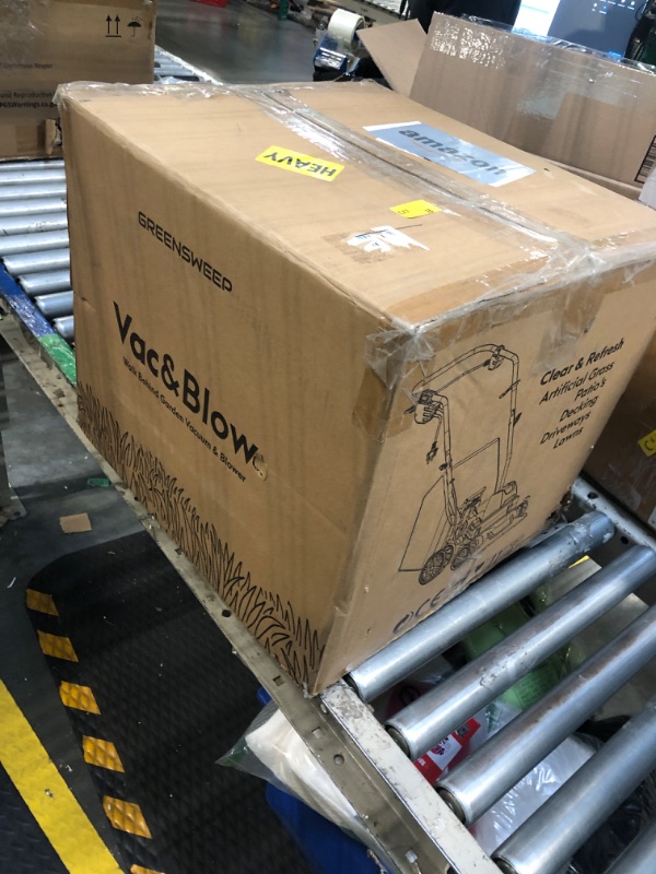 Photo 1 of *Minor Damage*
GreenSweep Vac & Blow | Compact 3 in 1 Vacuum, Blower & Mulcher for Small Yards, Artificial Lawns, Grass, Patio's & Driveways, for Upto 1,500 Sq Ft Spaces.