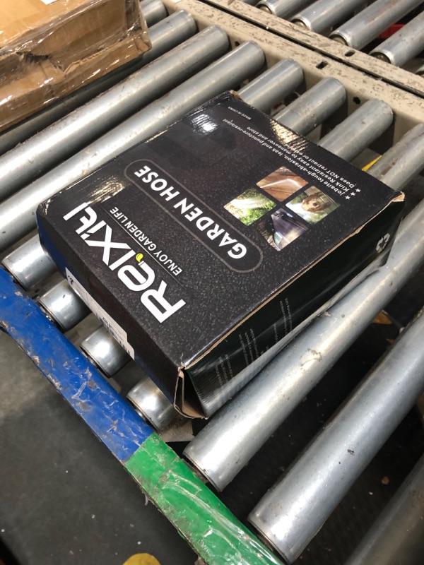 Photo 1 of *** DIFFERENT COLOR ***Relxitl Garden Hose, Flexible Water Hose, Ultra Lightweight Non-Expanding hose with 10 Function Sprayer, Leak proof, Pressure Resistant for Yard, Outdoor (Black, 25FT)