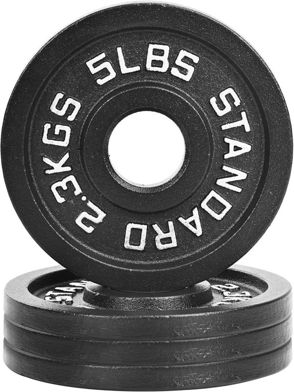 Photo 1 of **1 PAIR ONLY** Fitvids 2-Inch Olympic Cast Iron Weight Plate for Strength Training & Weightlifting