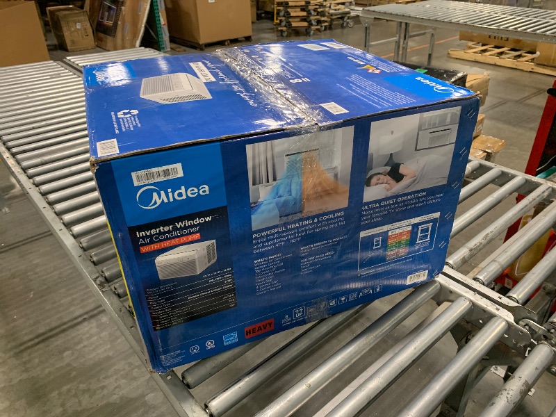 Photo 1 of *****FACTORY SEAL *** Midea 12,000 BTU Smart Inverter Air Conditioner Window Unit with Heat and Dehumidifier – Cools up to 550 Sq. Ft., Energy Star Rated, Quiet Operation, Electronic Controls, Remote Control, White
