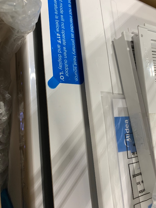 Photo 1 of *****FACTORY SEAL *** Midea 12,000 BTU Smart Inverter Air Conditioner Window Unit with Heat and Dehumidifier – Cools up to 550 Sq. Ft., Energy Star Rated, Quiet Operation, Electronic Controls, Remote Control, White