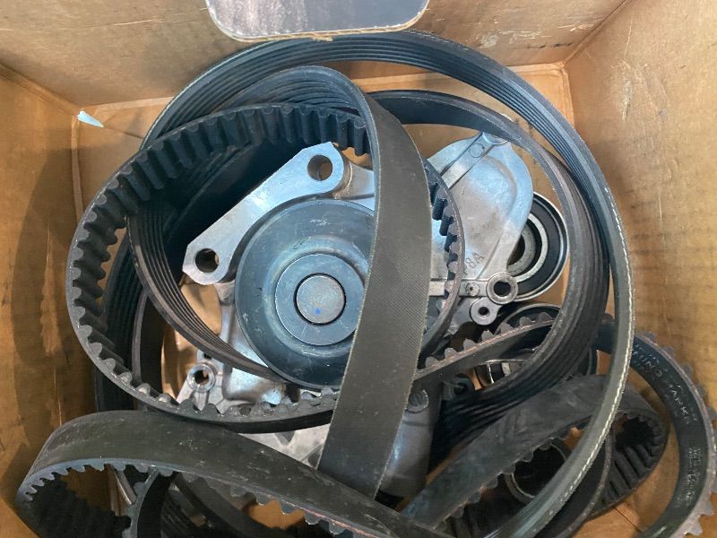 Photo 1 of *dirty itemn* YzusGomumu TCKWP329 Serpentine Drive Timing Belt With Water Pump Kit Compatible with 2003-2018 Honda Accord Crosstour Odyssey Pilot Ridgeline Saturn VUE Acura MDX RDX RL TL TSX V6 3.0L 3.2L 3.5L 3.7L