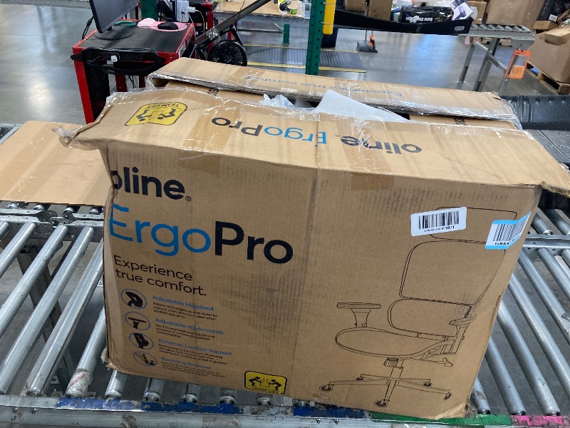 Photo 1 of ** missing hardware** Oline ErgoPro Ergonomic Office Chair - Rolling Desk Chair with 4D Adjustable Armrest, 3D Lumbar Support and Blade Wheels - Mesh Computer Chair, Gaming Chairs, Executive Swivel Chair (Navy Blue)