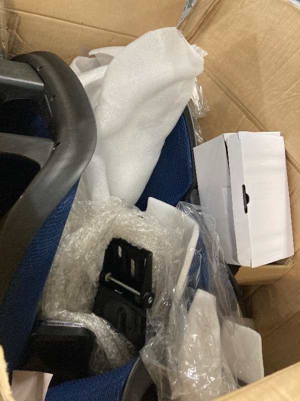 Photo 1 of ** missing hardware** Oline ErgoPro Ergonomic Office Chair - Rolling Desk Chair with 4D Adjustable Armrest, 3D Lumbar Support and Blade Wheels - Mesh Computer Chair, Gaming Chairs, Executive Swivel Chair (Navy Blue)