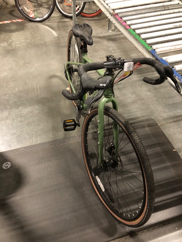 Photo 1 of **FINAL SALE, NO RETURNS: FLAT TIRES** 700c Ozark Trail G.1 Explorer Drop Bar Gravel Bike, Medium Frame, Fits Riders 5'5" - 5'10", Green, Adult