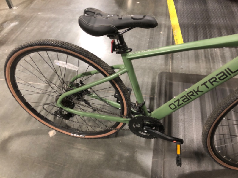 Photo 1 of **FINAL SALE, NO RETURNS: FLAT TIRES** 700c Ozark Trail G.1 Explorer Drop Bar Gravel Bike, Medium Frame, Fits Riders 5'5" - 5'10", Green, Adult