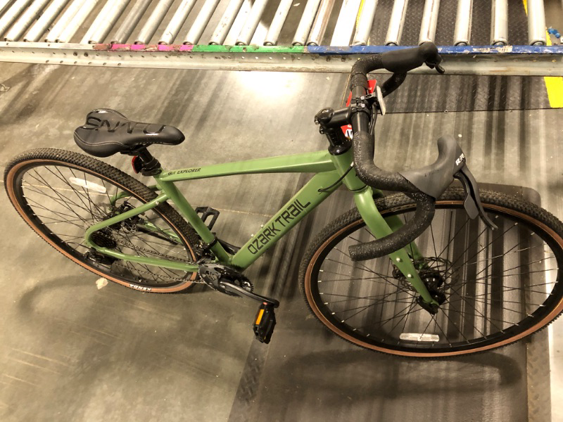 Photo 1 of **FINAL SALE, NO RETURNS: FLAT TIRES** 700c Ozark Trail G.1 Explorer Drop Bar Gravel Bike, Medium Frame, Fits Riders 5'5" - 5'10", Green, Adult