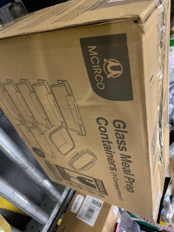 Photo 1 of [8-Pack,30 oz]Glass Meal Prep Containers,Glass Food Storage Containers,Airtight lunch Containers with Lids, Microwave, Oven, Freezer and Dishwasher