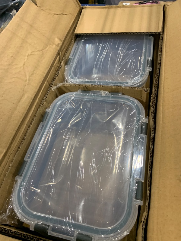 Photo 1 of [8-Pack,30 oz]Glass Meal Prep Containers,Glass Food Storage Containers,Airtight lunch Containers with Lids, Microwave, Oven, Freezer and Dishwasher