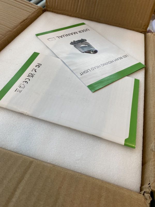 Photo 1 of *Untested*
150W Moving Head Lights DJ Lights RGBW Spotlights 17 Gobos 13 Colors 16 Channels DMX 512 with Sound Activated for Stage Lighting Wedding Party