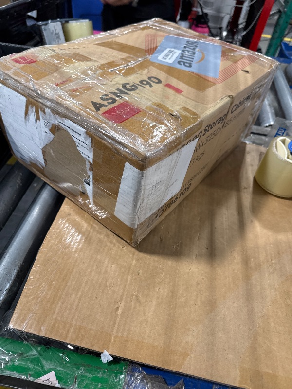 Photo 1 of ***DAMAGED HARDWARE*** WLIVE Fabric Dresser, 5-Drawer Tall Dresser for Bedroom, Storage Organizer with Fabric Bins, Wood Top, Sturdy Steel Frame, Chest of Drawers for Closet, Hallway, Charcoal Black