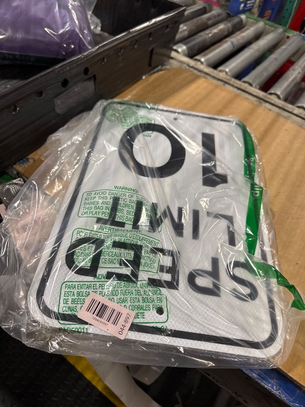 Photo 1 of (4 Pack) Speed Limit 10 MPH Sign, Slow Down Traffic Sign, 18" x 12" Engineer Grade Reflective Sheeting, Rust Free Aluminum, Weather Resistant, Waterproof, Fade Resistant, 2 Pre-drilled Holes