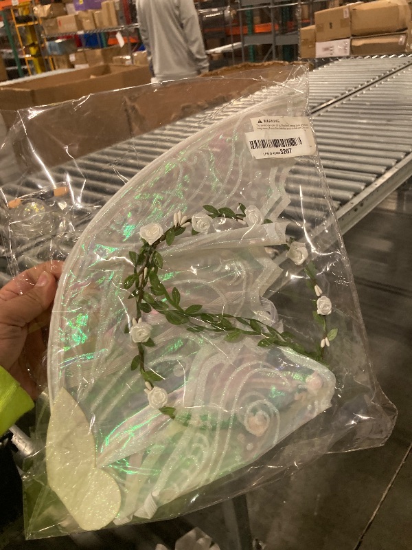 Photo 1 of ***MISSING CROWN**U-Goforst Fairy Wings for Adults, Butterfly Wings for Girls Women, Halloween Costume Cosplay Dress Up, Sparkly Wings with Flower Crown and Glitter