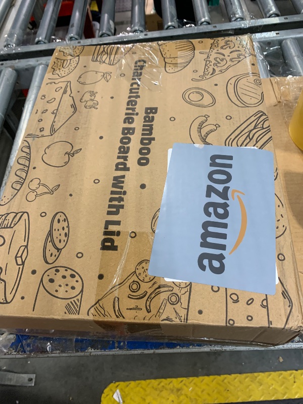 Photo 1 of *Minor Damaged*
Bamboo Charcuterie Board with Lid & Carry Handle, Cheese Board with Buckle Locking, Engagement Gifts for Couples, Gifts Ideals for Wedding, Housewarming, White Elephant, Bridal Showers, Christmas