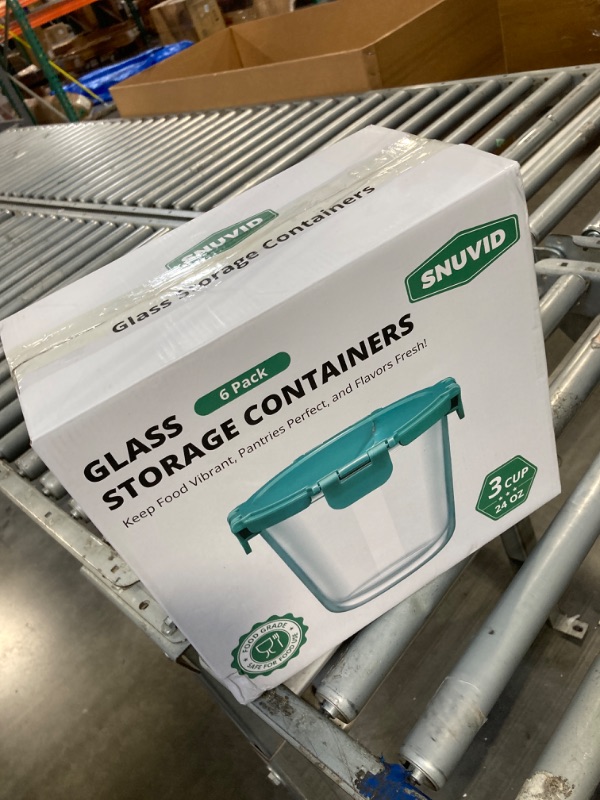 Photo 1 of [UPGRADED LID] 6 Sets 3 Cup Glass Meal Prep Containers with Lids, Food Storage Bowl Jars for Leftover Lunch Meal Oats Salad Soup Fruit Snack Yogurt - Microwave, Oven, Freezer Safe, BPA Free, Airtight