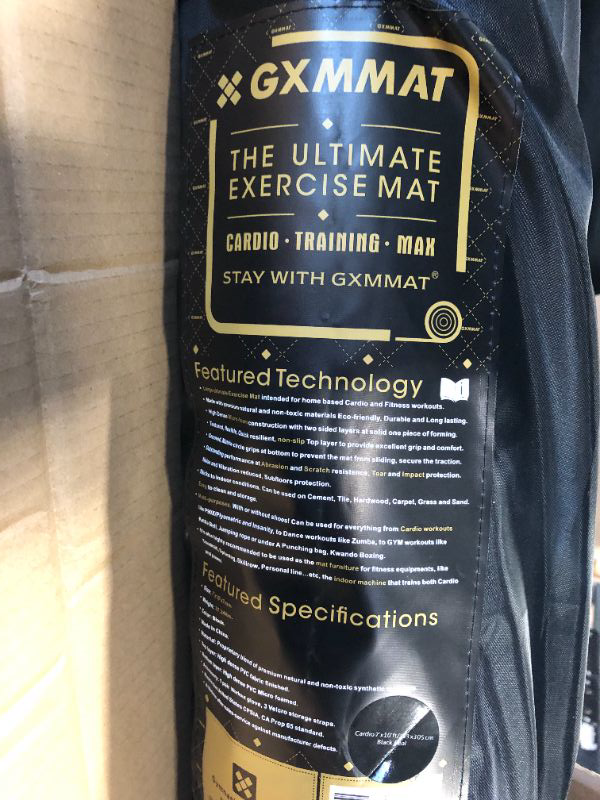Photo 1 of ****RETAIL PRICE $244****Gxmmat Extra Wide Large Exercise Mat 12'x7'/10'x7/8'x7(7mm), Thick Workout Mats for Home Gym Flooring, High-Density Durable Cardio Mat, Shoe Friendly, Perfect for Plyo, MMA, Jump Rope, Weight, Fitness