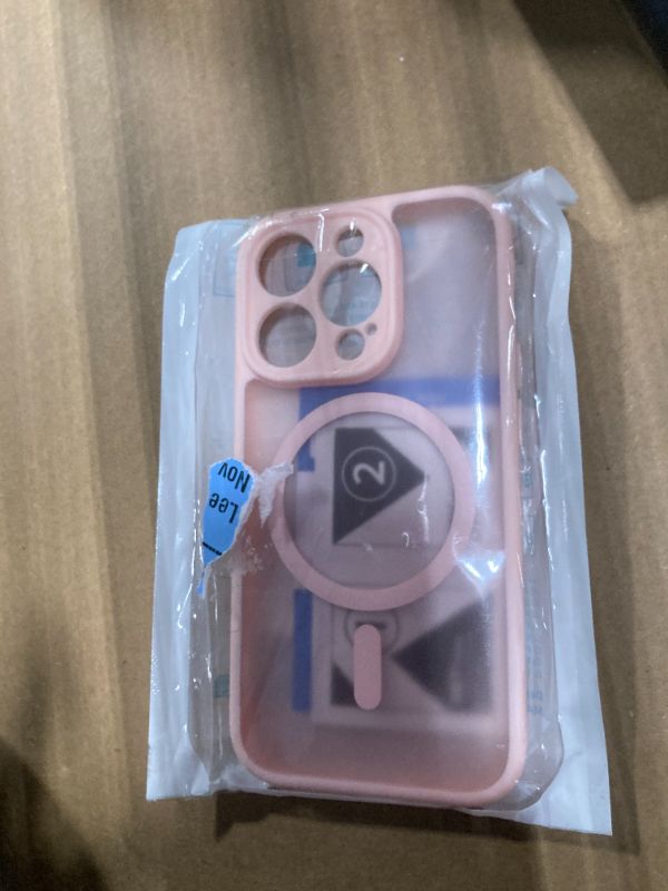 Photo 1 of ***ONLY CASE*** FNTCASE for iPhone 15 Pro Max Case: [Compatible with Magsafe] Translucent Matte Cases with [Full Camera Protection] [Screen Protector] Military Grade Shockproof Protective Phone Cover - Light Pink