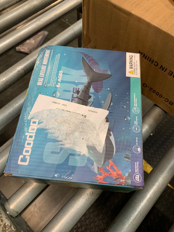 Photo 1 of 2.4G Remote Control Shark Toy 1:18 Scale High Simulation Shark for Swimming Pool Bathroom - Great Gift RC Boat Toys for 6+ Year Old Boys and Girls (with 2 Batteries)