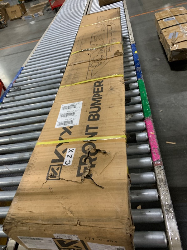 Photo 1 of **Factory Sealed** KYX Front Bumper Compatible for 2007-2018 Jeep Wrangler JK/JKU 2018-2024 JL/JLU 2020-2024 Gladiator JT, Gladiator Bumper with Winch Plate, 4X LED Lights, D-rings, Upgraded Off Road JK Front Bumpers