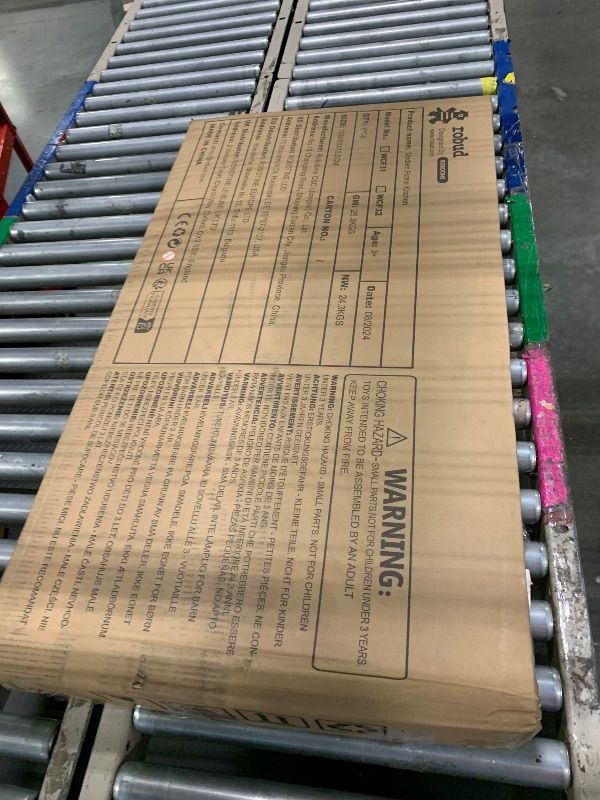 Photo 1 of ***NEW PRODUCT*** ROBUD Wooden Play Kitchen Set for Kids, Pretend Toy Kitchen with Ice Maker, Coffee Machine, Oven, Microwave, Cabinet, Utensils, Ideal Gift for Boys and Girls Ages 3+, Black