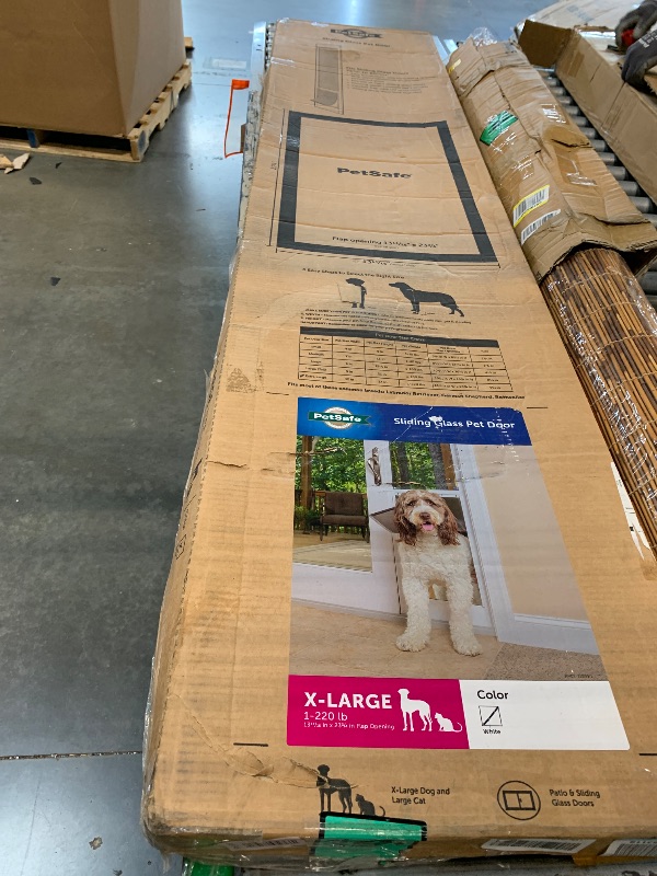 Photo 1 of ***NEW PRODUCT*** PetSafe Sliding Glass Pet Door - No-Cut DIY Install Doggy Door for Renters - Aluminum Frame - Adjustable Height 75 7/8" to 81" - Ideal for Extra Large Dogs Up to 220 lb - White