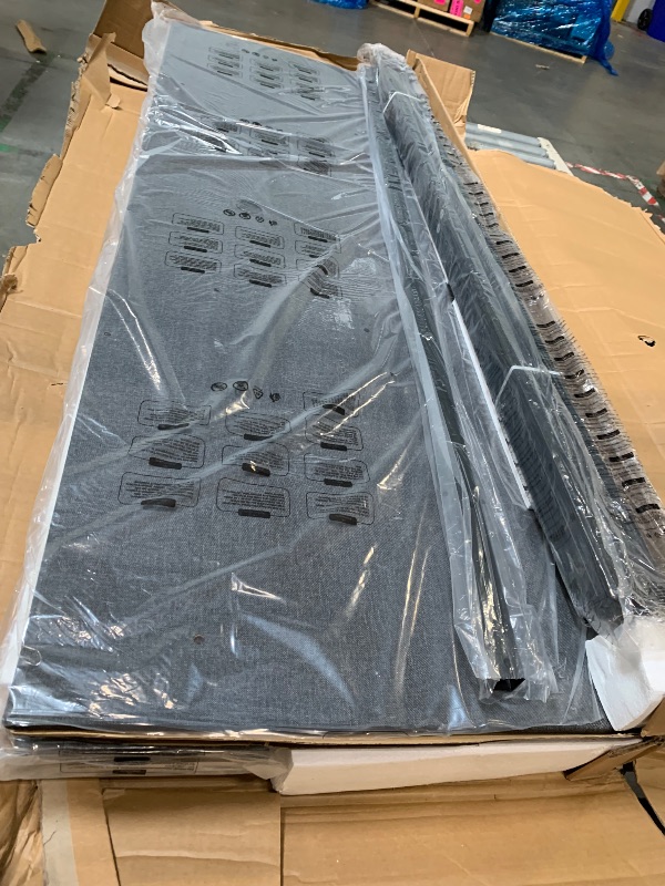 Photo 1 of *?PARTIAL SET?*
VASAGLE Queen Size Floating Bed Frame, Gray URMB851G71
*MISSING PARTS UNKNOWN*