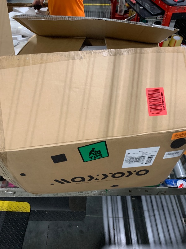 Photo 1 of **Factory Sealed** MAXYOYO Bean Bag Chair, Two-seat Bean Bag Sofa with Pillows and Armrests for Adults, Upholstered Loveseat Floor Sofa Couch Fluffy Chair Bean Bag Couch for Bedroom Living Room, Pink