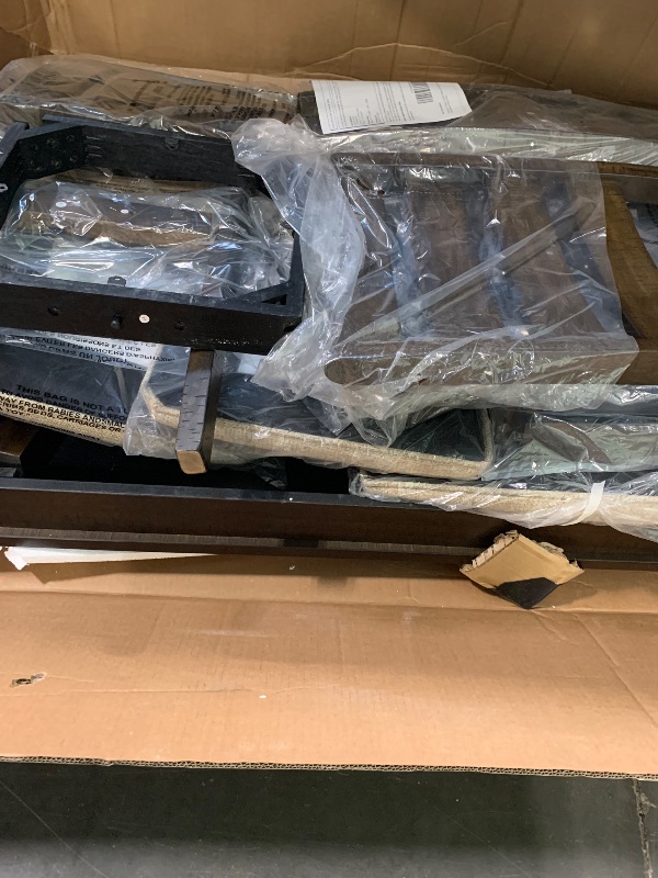 Photo 1 of ***PARTIAL SET****
Signature Design by Ashley Rokane 7-Piece Dining Room Table Set with 6 Upholstered Chairs - Brown Wood 20" Rectangular Table & Chair Set for Kitchen Dining Room