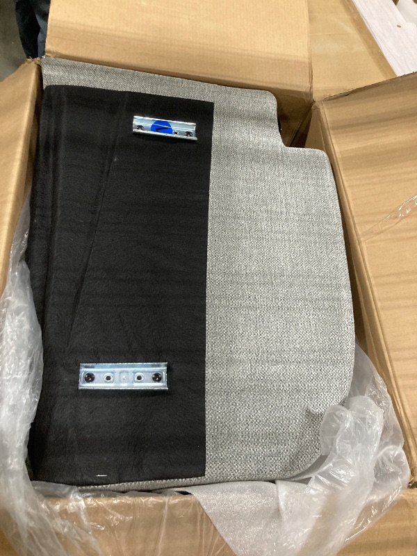 Photo 1 of ****SIDE CUSHIONS ONLY****Phoenix Home Manual Recliner Chair with Massage and Heat Ergonomic Overstuffed Breathable Fabric Reclining Chair with 2 Side Pockets, 2 Cup Holders, Remote Control, Living Room, Bedroom, Gray