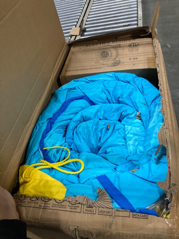 Photo 1 of ***FACTORY SEALED***LKJYBG Inflatable Water Park with Blower, 7-in-1 Bouncing House Jumping Castle with, Pool, Climbing Wall, Basketball, Soccer, Outdoor Playground for Summer Party, Gifts for Boys Girls Multicolor