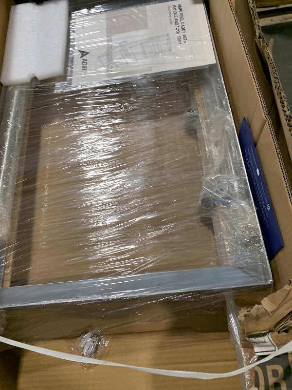 Photo 1 of ***MISSING WHEELS, SELLING FOR PARTS***AdirPro Transportable Multiple Axle Cable Caddy - Multi-Spool Wire Rack Dispenser - Easy Use Cable Holder & Distribution - For Workplace Efficiency