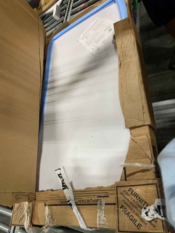 Photo 1 of ****MISSING LEGS, SELLING FOR PARTS*****Correll 24"x48" Rectangular, Classroom Dry Erase/Markerboard Top Activity Table, Height Adjustable (19"-29), White Durable High Pressure Laminate, School Furniture, Made in The USA