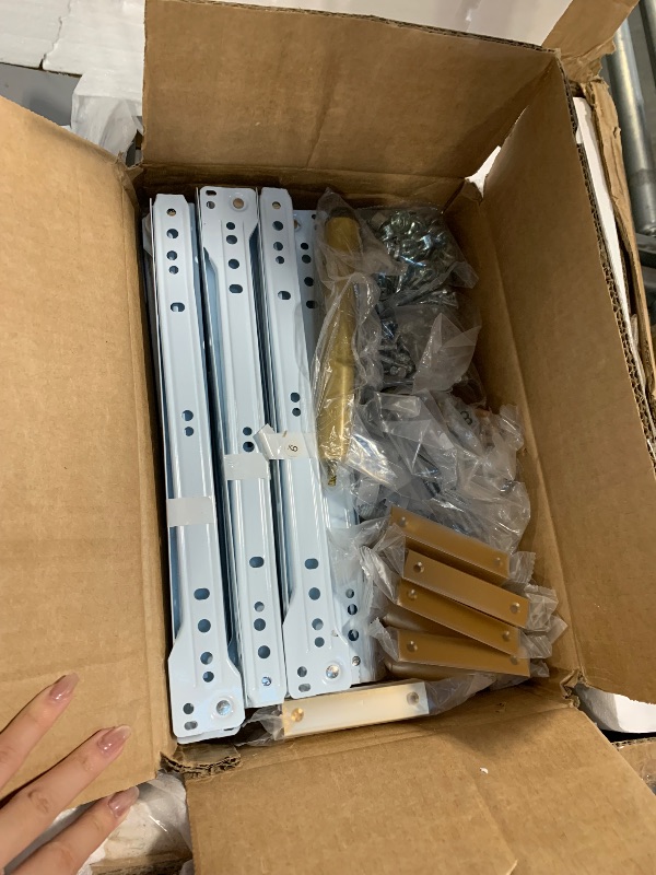 Photo 1 of ****ONE BROKEN PANEL****IDEALHOUSE Grey 7 Drawer Dresser for Bedroom, 53.5” Large Dresser with Metal Legs, Modern Chest Organizer with Wide Storage, Chest of Drawers for Bedroom, Living Room, Entryway