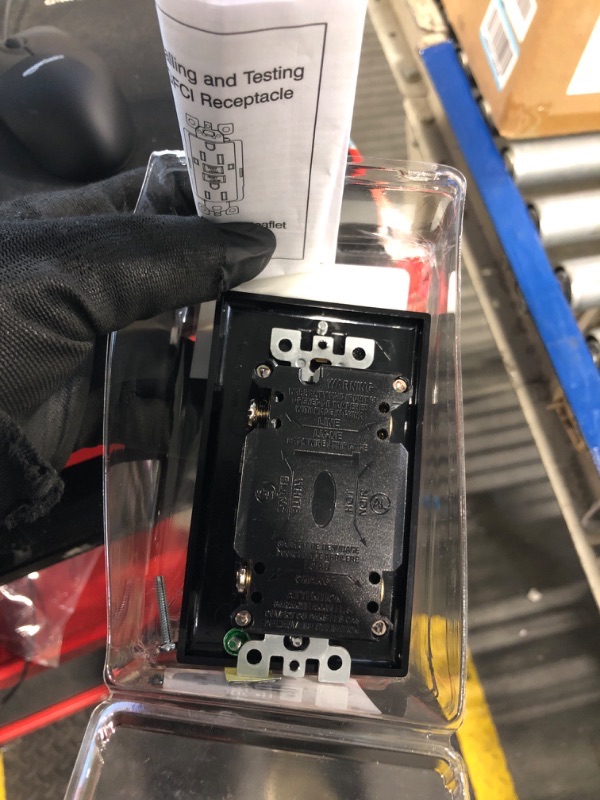 Photo 1 of ** LOOSE HARDWARE**
RV Designer S807, Dual Outlet GFCI with Cover Plate, Black, AC Electrical