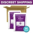 Photo 1 of (2 pack) Poise Incontinence Pads for Women, 5 Drop Maximum Absorbency, Regular Length, 96 Count