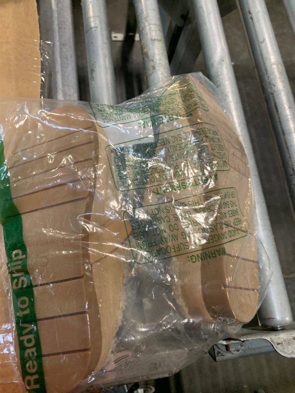 Photo 1 of **DIRTY**Amazon Essentials Women's Backless Shearling Memory Foam Mule, Sand Suede, 8