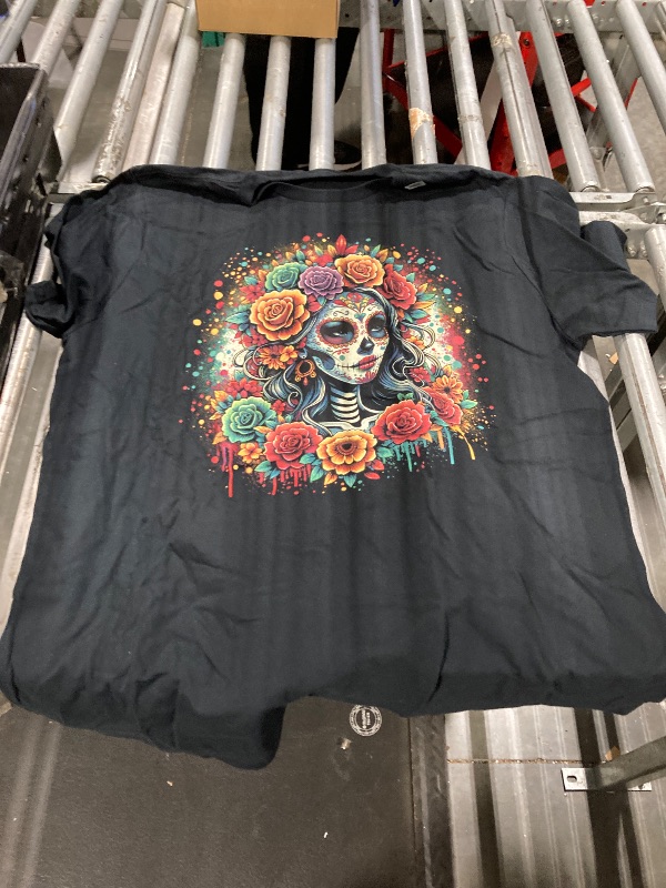 Photo 1 of "La Catrina" Day of the Dead SHIRT SIZE 2XL TALL