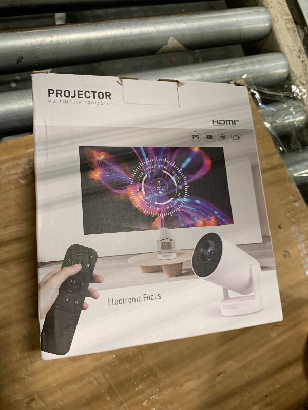 Photo 1 of ?Electric Focus?Mini Projector, Support 4K 1080P, 210 ANSI Portable Projector with WiFi and Bluetooth, Auto Keystone Correction Video Projector, Compatible with Smartphone,TV Stick,Laptop