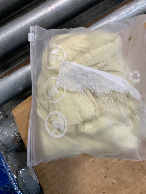 Photo 1 of ***USED***SUUKSESS Women Sexy Tube Top Summer Y2K Going Out Tops Casual Sleeveless Double Lined Basic Tank Top (Pale Yellow, XL)