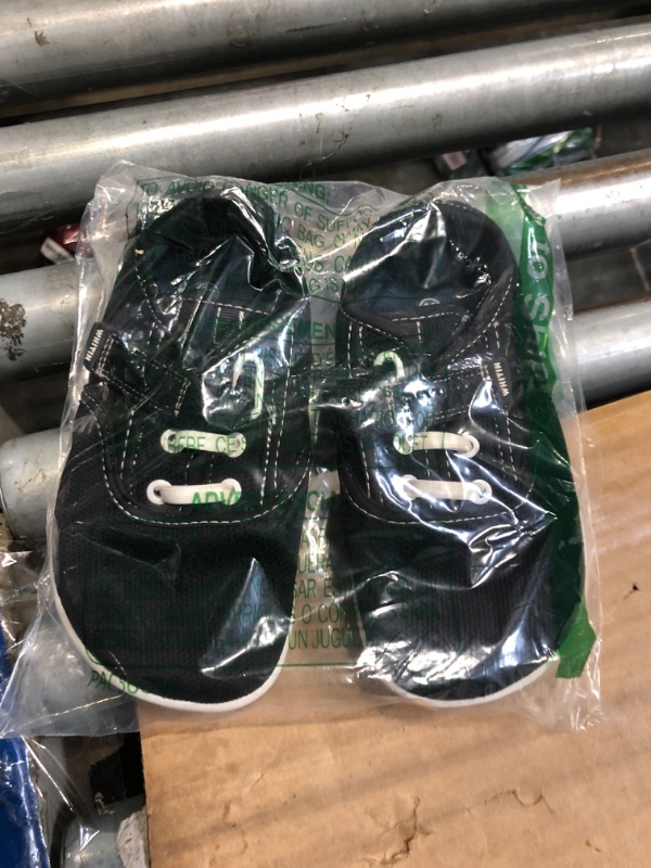 Photo 1 of ***DIRTY***WHITIN Little Kids Wide Toe Box Barefoot Shoes for Boys Girls Minimalist Sneakers Zero Drop Sole Size 12 Minimus Sport Walking School Tennis Gym Road Running Black 30